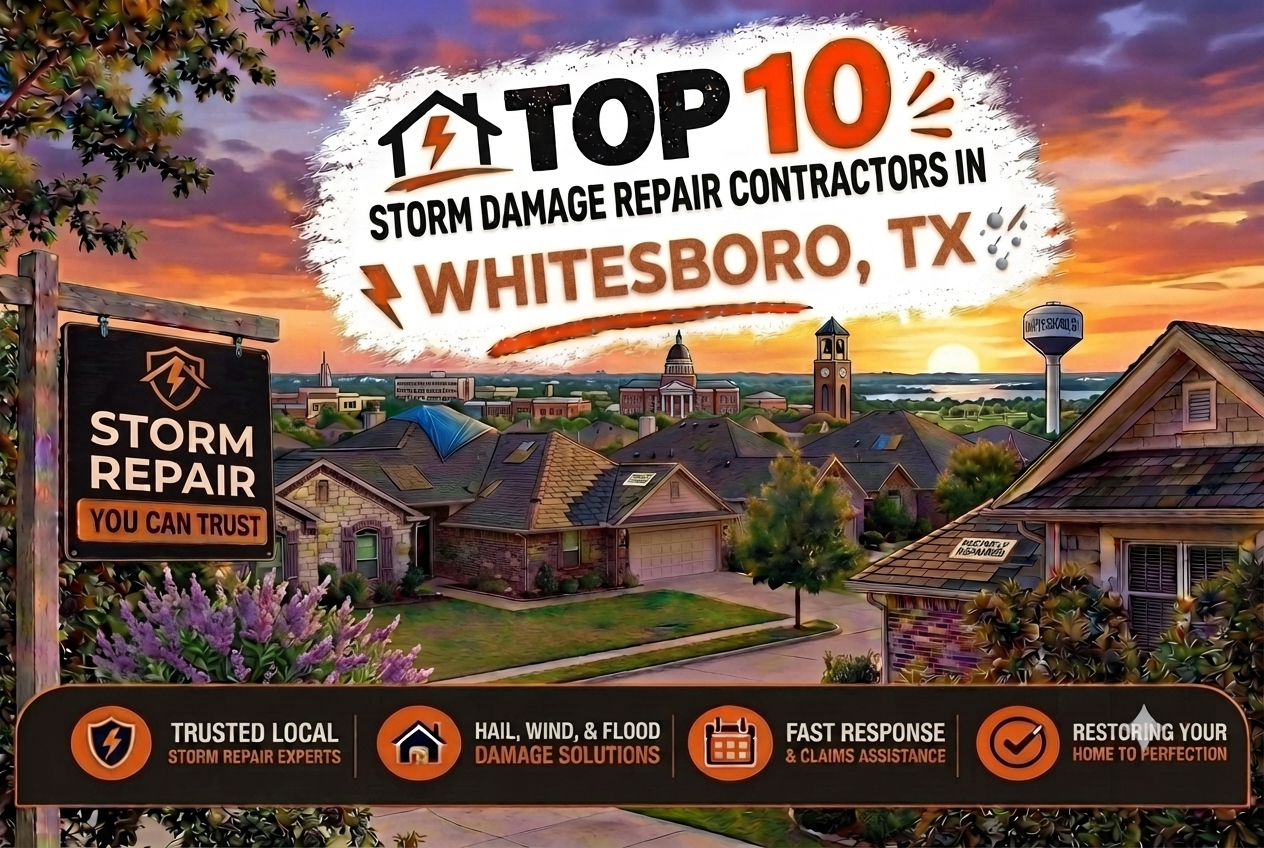 Top 10 Storm Damage Repair Contractors in Whitesboro, TX